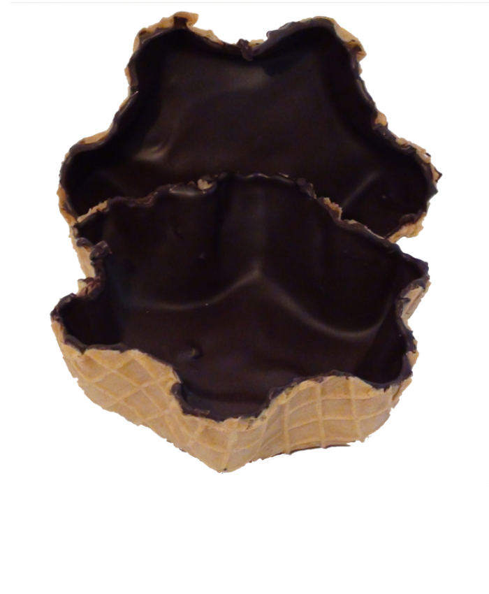 Chocolate lined waffle goblet web