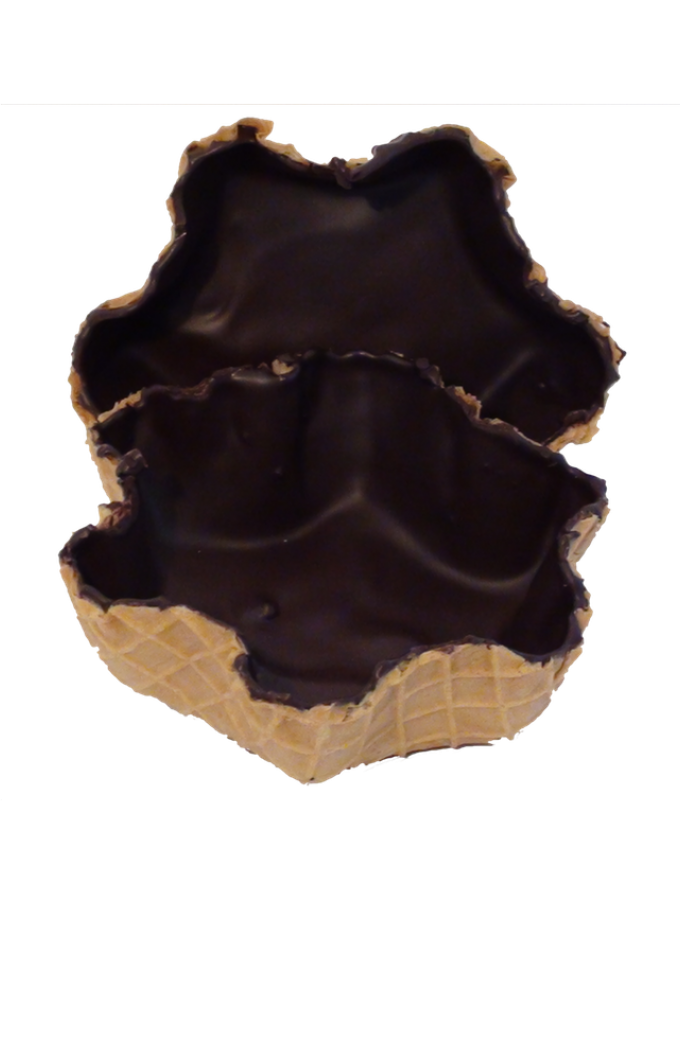 Chocolate lined waffle goblet web