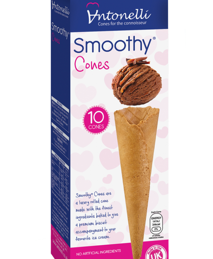 Smoothy Twist Retail Pack Waffle Cones Antonelli