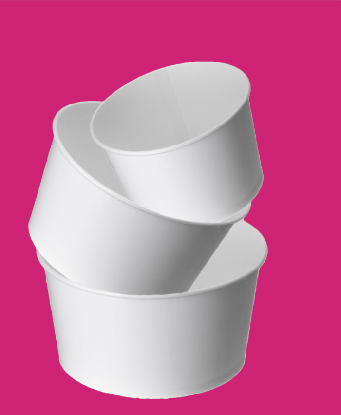 Tubs White Plain Pink Background