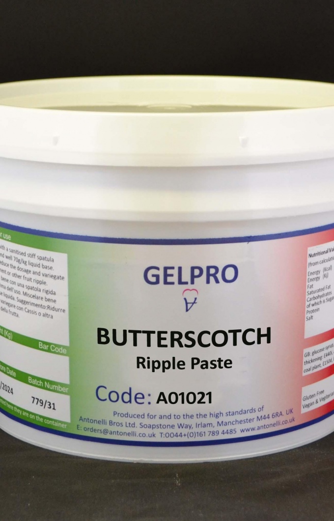 Gelpro Butterscotch ripple paste