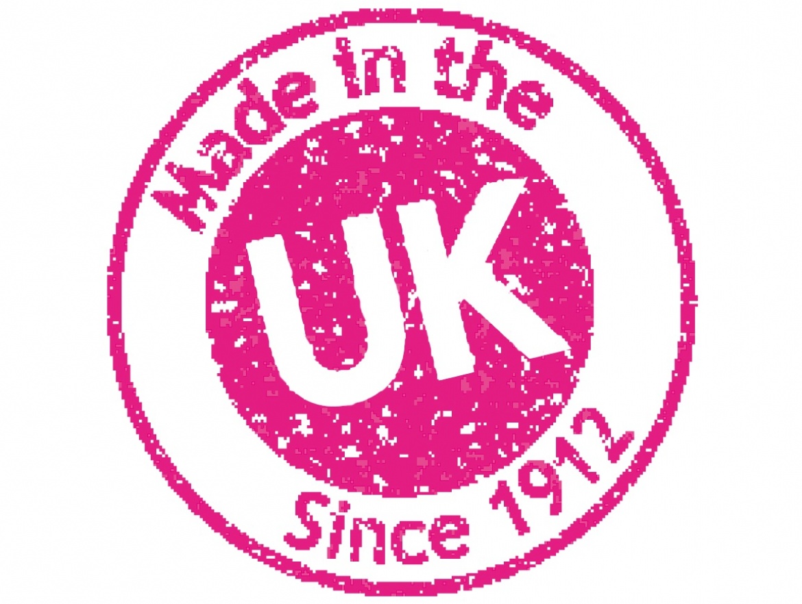 UK stamp pink with complete white UK