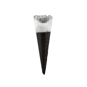 Smoothy® Twist® Black Dipped, Single Waffle Cone, 140/box