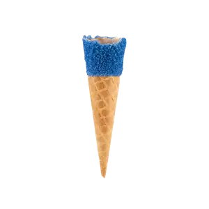 blue sugar top ice cream cone