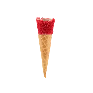 red sugar top ice cream cone