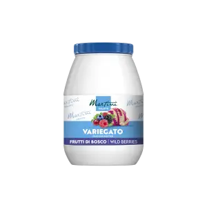 Forest Fruits Flavour Ripple With Pieces, Wild Berries Variegato, Martini, 3kg