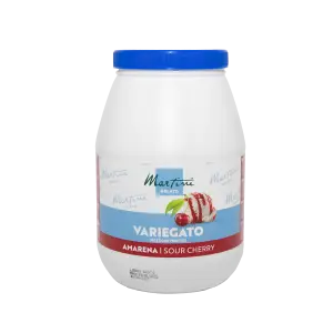 Sour Cherry Ripple With Pieces, Amarena Cherry Variegato, Martini, 3kg