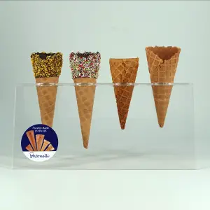 clear 4 cone stand with 4 antonelli cones in it