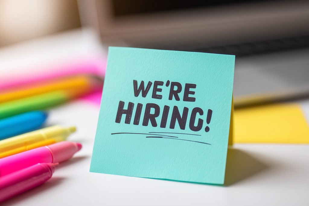 we're hiring note
