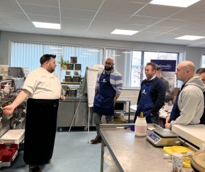Jonny demonstrating making gelato in 'So You Want To Make Gelato' Course'