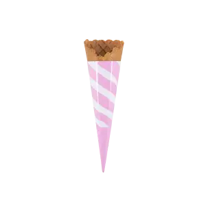 pink and white sleeved smoothy palermo cone