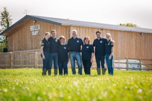 bidlea dairy team on grass