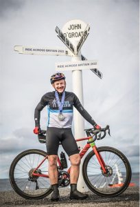 david next to bike