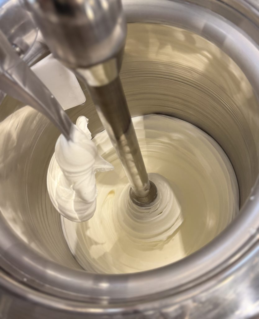 gelato being made at machinery world